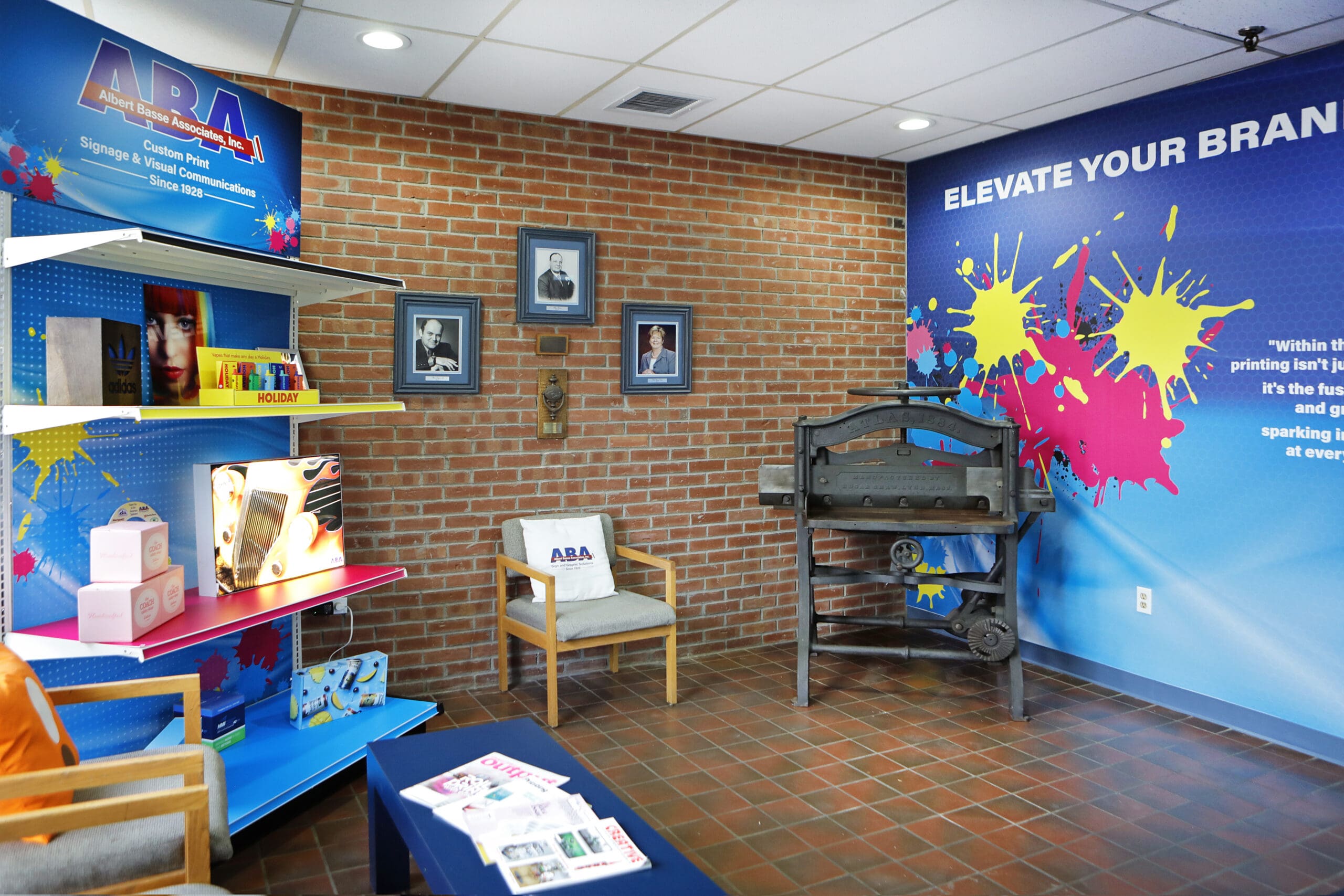 Side of Lobby Area at Albert Basse Associates in Stoughton, MA